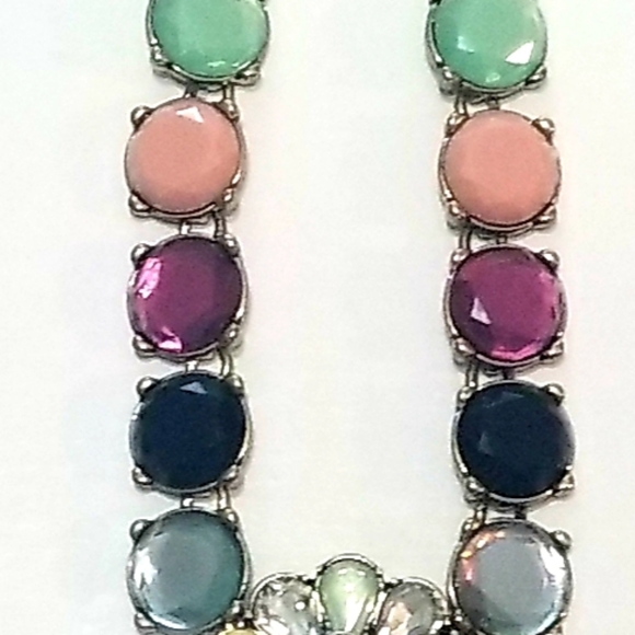 Logo Links by Lori Goldstein Sunburst Pendant Multi Color Statement Necklace - Picture 7 of 12